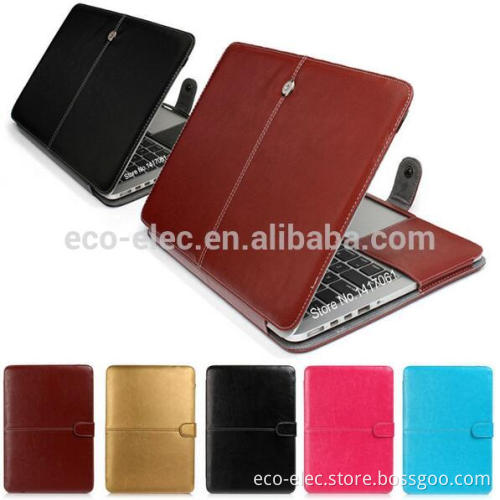 Fashion PU Leather Laptop Bag Case For Mac Pro Air Retina 11 12 13 15 inch Ultrabook Notebook Cover bag for Mac 13.3 Touch Bar